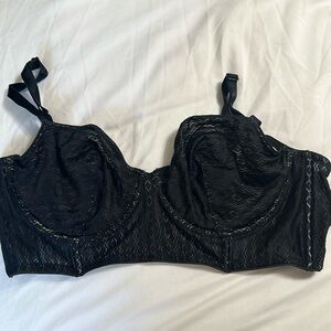 Black. Unlined. 38DD. Victoria Secret Bra